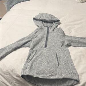 Lululemon Gray Hooded Pullover with Front Pocket